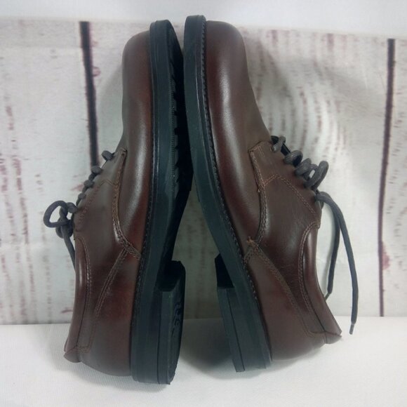 Nunn Bush Brown Leather Oxford Lace Up Dress Shoes - Picture 9 of 14